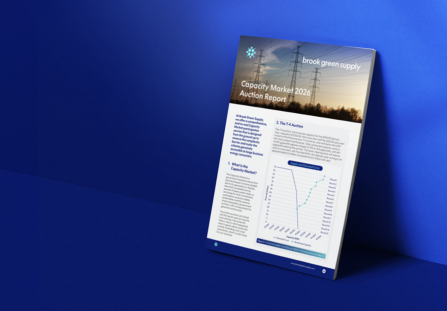 Preview of the Capacity Market report leaning against a blue background