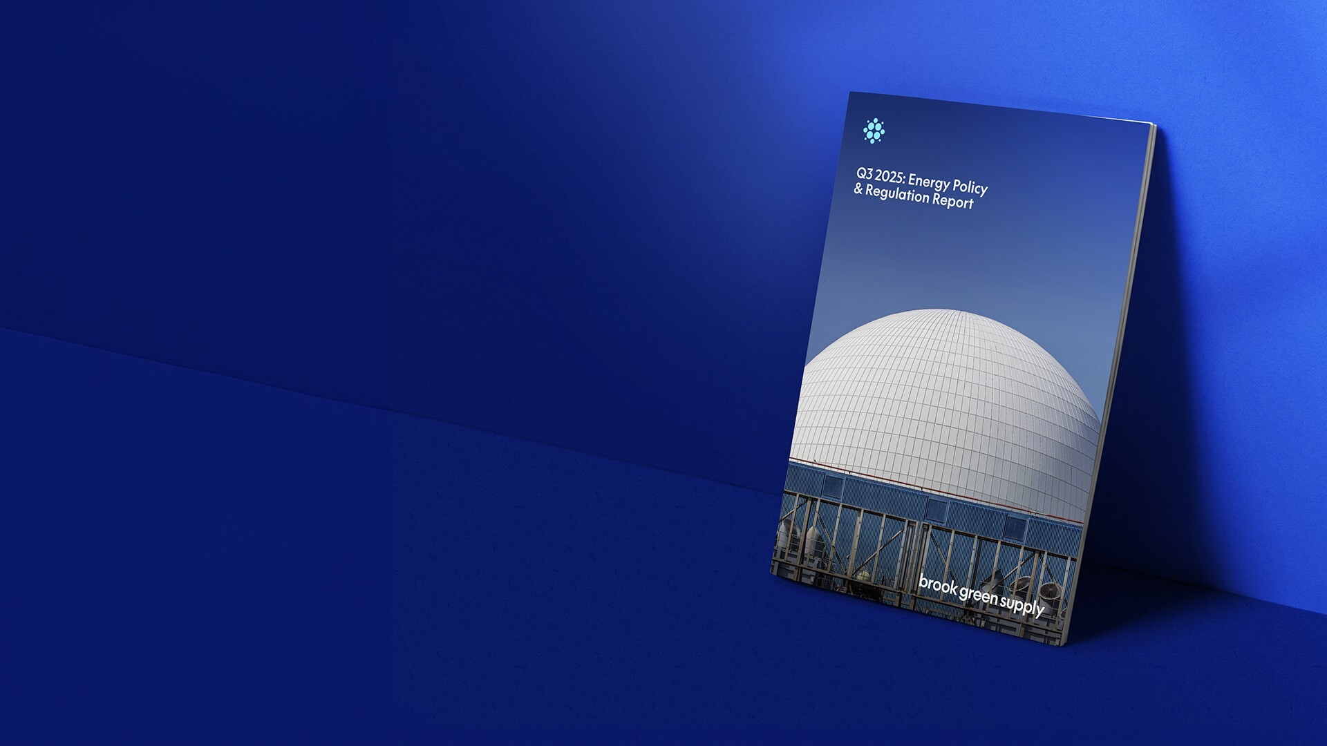 Preview of the report on an iPad, against a blue background